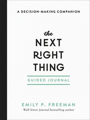 The Next Right Thing Guided Journal - ebook